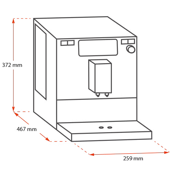 Melitta Barista T Smart® Bean to Cup Coffee Machine + 2x250g Bags Coffi Diolch