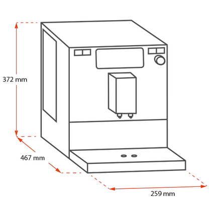 Melitta Barista T Smart® Bean to Cup Coffee Machine + 2x250g Bags Coffi Diolch